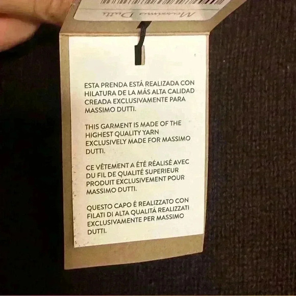 Massimo Dutti Women High neck cashmere wool chocolate brown dress - Picture 13 of 17